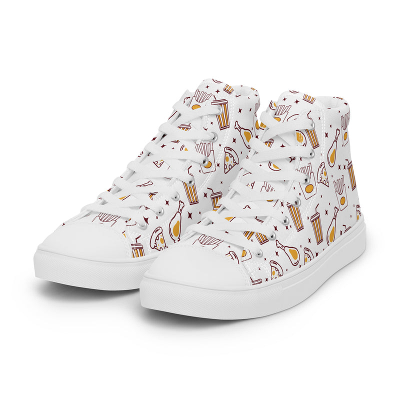 Fast Food High Top #197 - Back View | HA!LO Canvas Sneakers