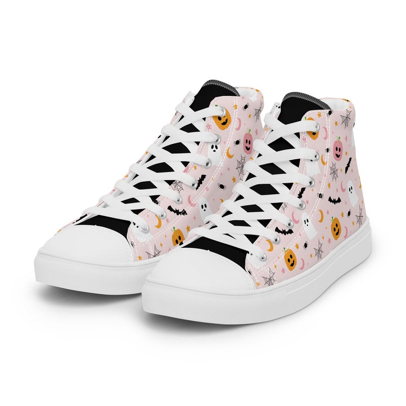 Halloween Candy High Top #238 - Back View | HA!LO Canvas Sneakers