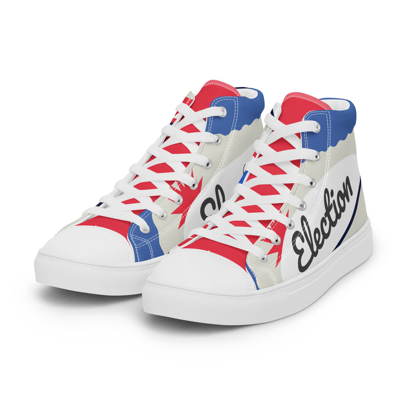 Election Day High Top #294 - Back View | HA!LO Canvas Sneakers