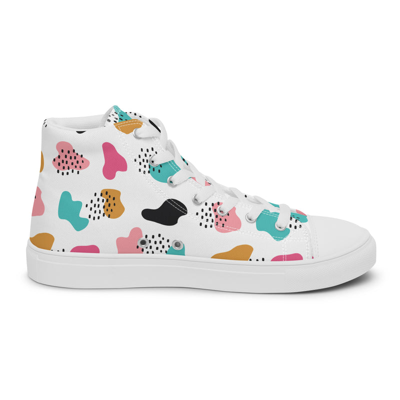 Summer Treats High Top #139 - Angled View | HA!LO Canvas Sneakers