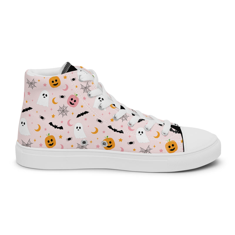 Halloween Candy High Top #238 - Angled View | HA!LO Canvas Sneakers