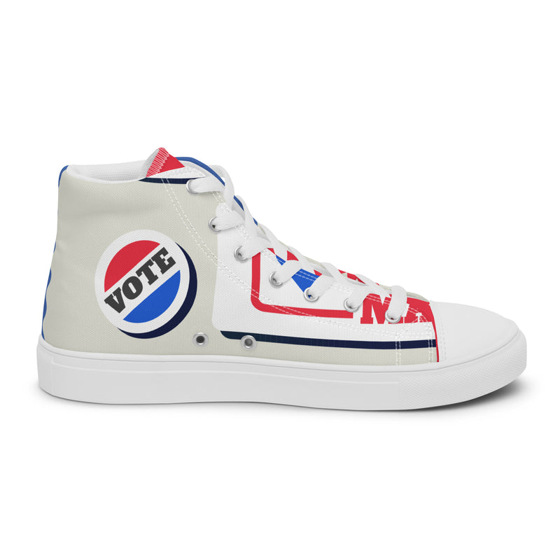 Election Day High Top #294 - Angled View | HA!LO Canvas Sneakers
