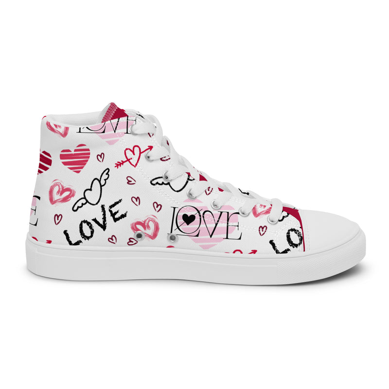 Love Doodle High Top #315 - Sole Detail | HA!LO Canvas Sneakers