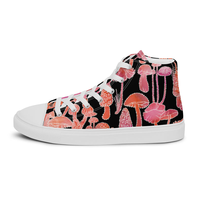 Pink Mushroom High Top #6 - Sole Detail | HA!LO Canvas Sneakers