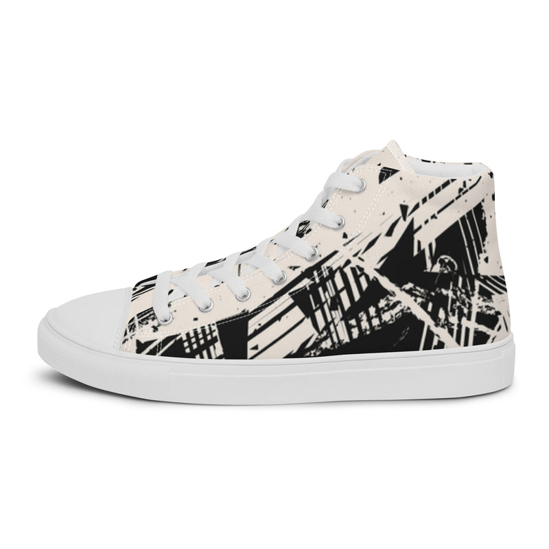 Ink Splatter High Top #22 - Sole Detail | HA!LO Canvas Sneakers