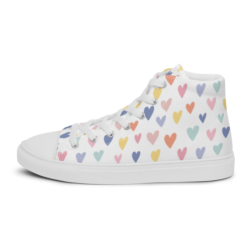 Colorful Heart High Top #27 - Sole Detail | HA!LO Canvas Sneakers