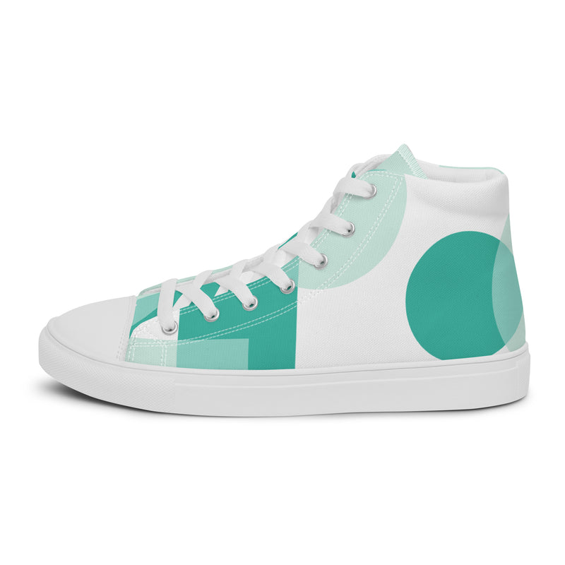 Mint Check High Top #37 - Sole Detail | HA!LO Canvas Sneakers