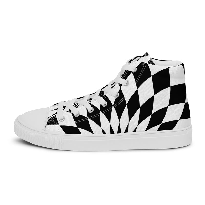 Checkerboard High Top #38 - Sole Detail | HA!LO Canvas Sneakers