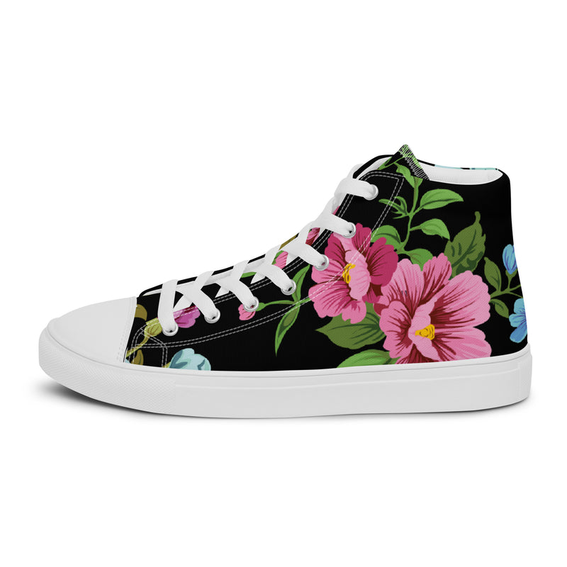 Dark Rose High Top #48 - Sole Detail | HA!LO Canvas Sneakers