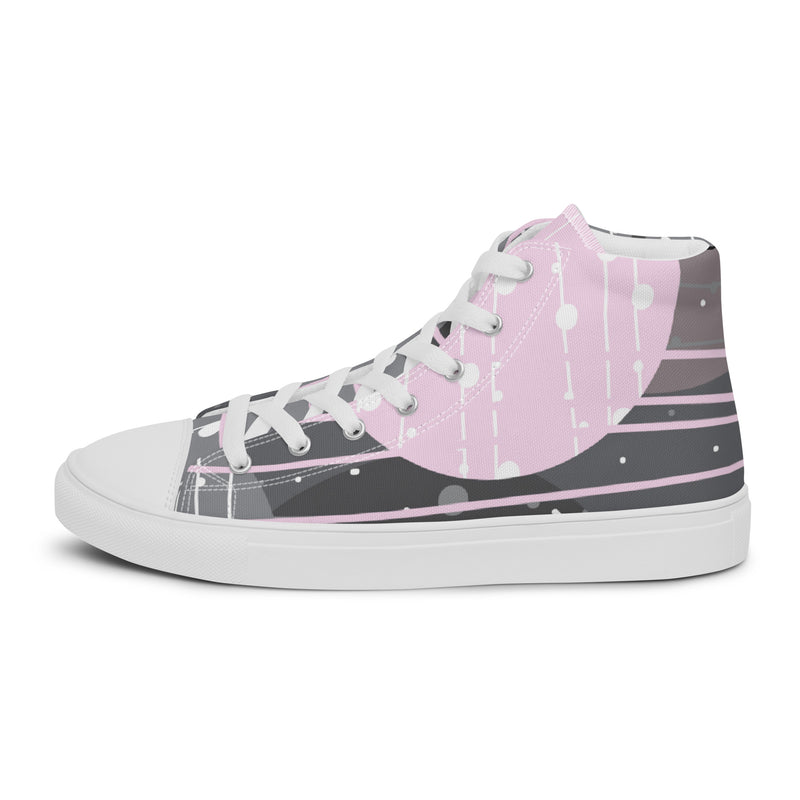 Pink Cloud High Top #51 - Sole Detail | HA!LO Canvas Sneakers