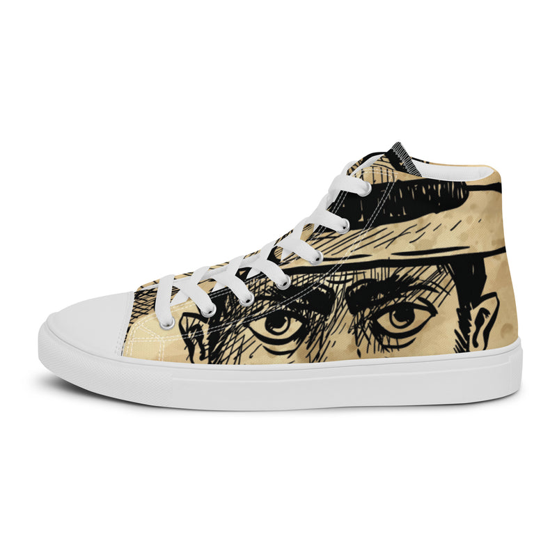 Vintage Portrait High Top #52 - Sole Detail | HA!LO Canvas Sneakers