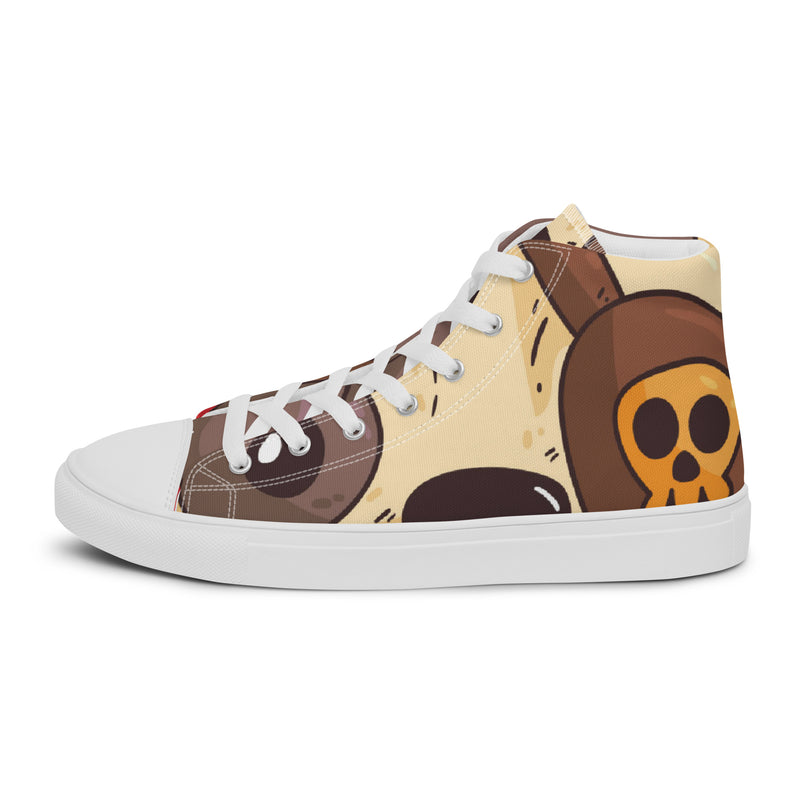 Brown Eye High Top #53 - Sole Detail | HA!LO Canvas Sneakers