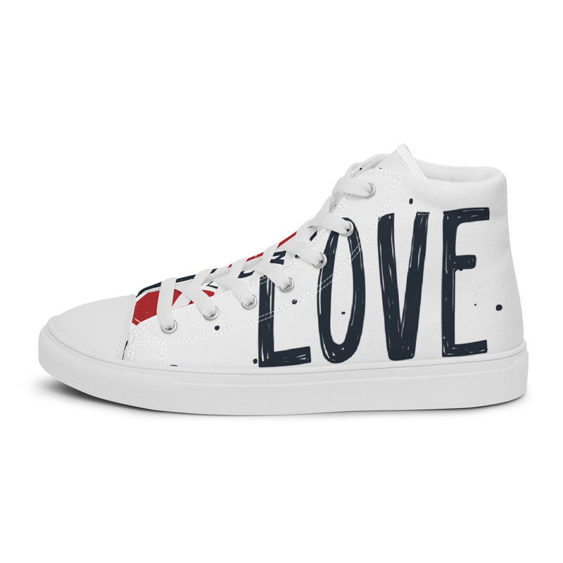 Love Text High Top #59 - Sole Detail | HA!LO Canvas Sneakers