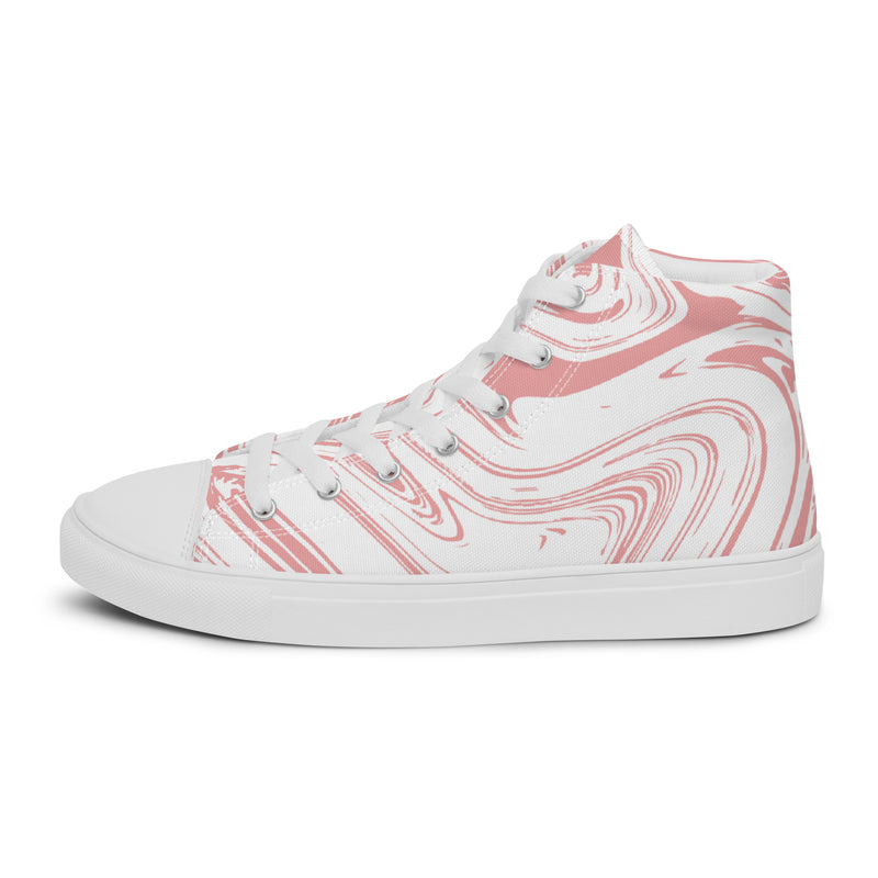 Pink Marble High Top #76 - Sole Detail | HA!LO Canvas Sneakers
