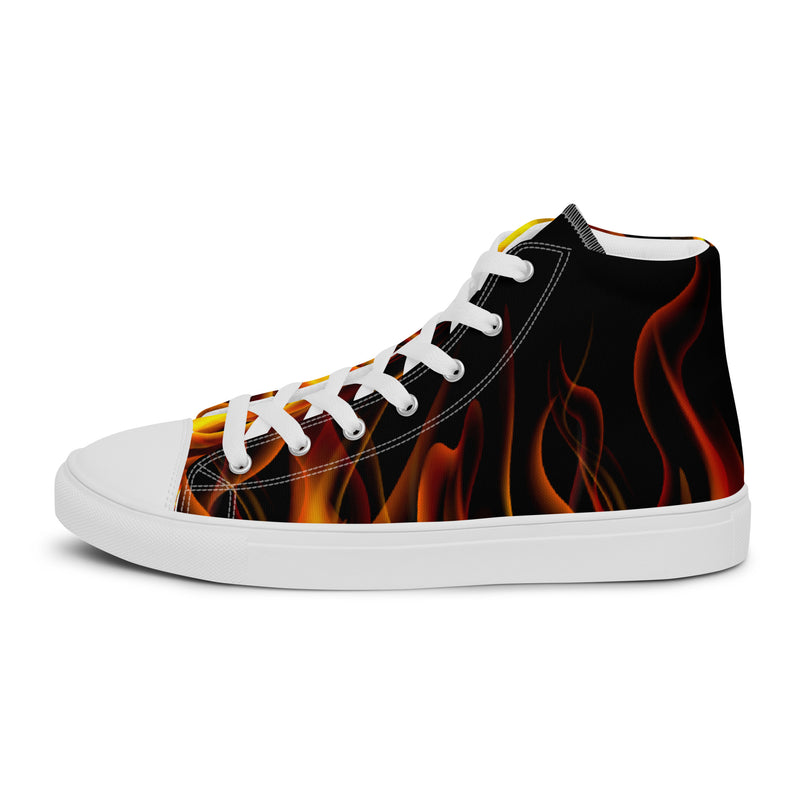 Fire Flame High Top #87 - Sole Detail | HA!LO Canvas Sneakers