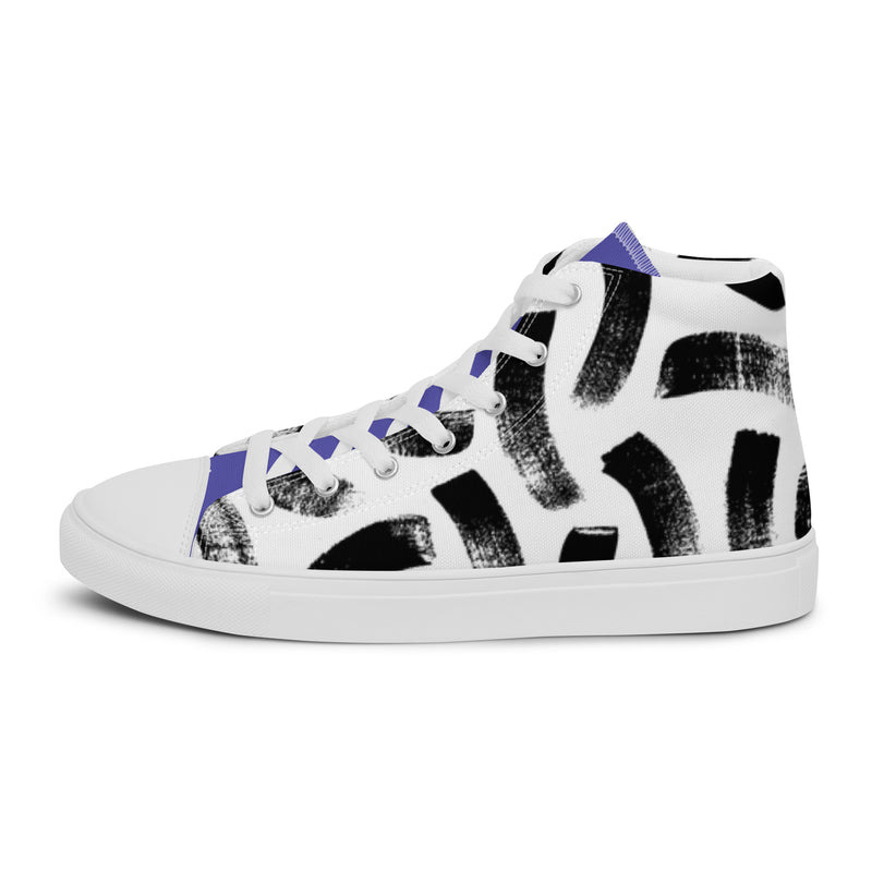 Abstract Ink High Top #93 - Sole Detail | HA!LO Canvas Sneakers