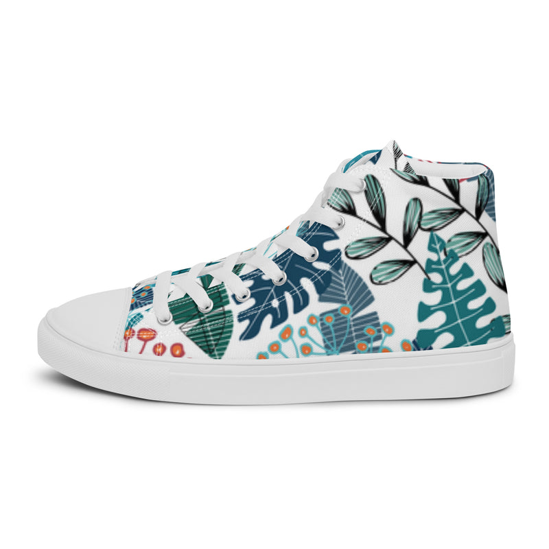 Monstera Palm High Top #96 - Sole Detail | HA!LO Canvas Sneakers