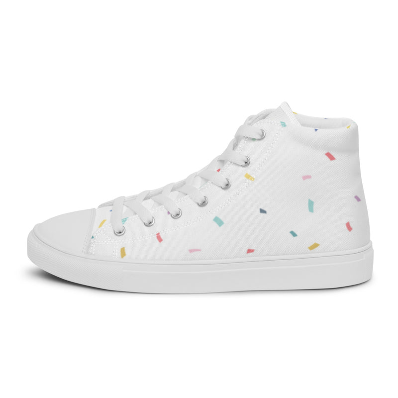 Confetti Sprinkle High Top #101 - Sole Detail | HA!LO Canvas Sneakers