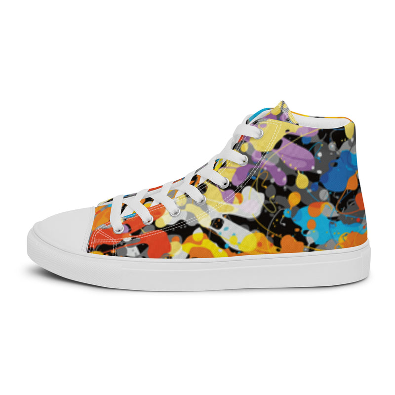 Abstract Collage High Top #102 - Sole Detail | HA!LO Canvas Sneakers
