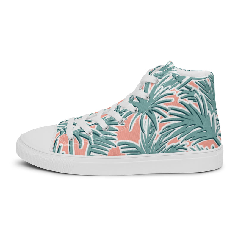 Monstera Leaf High Top #114 - Sole Detail | HA!LO Canvas Sneakers