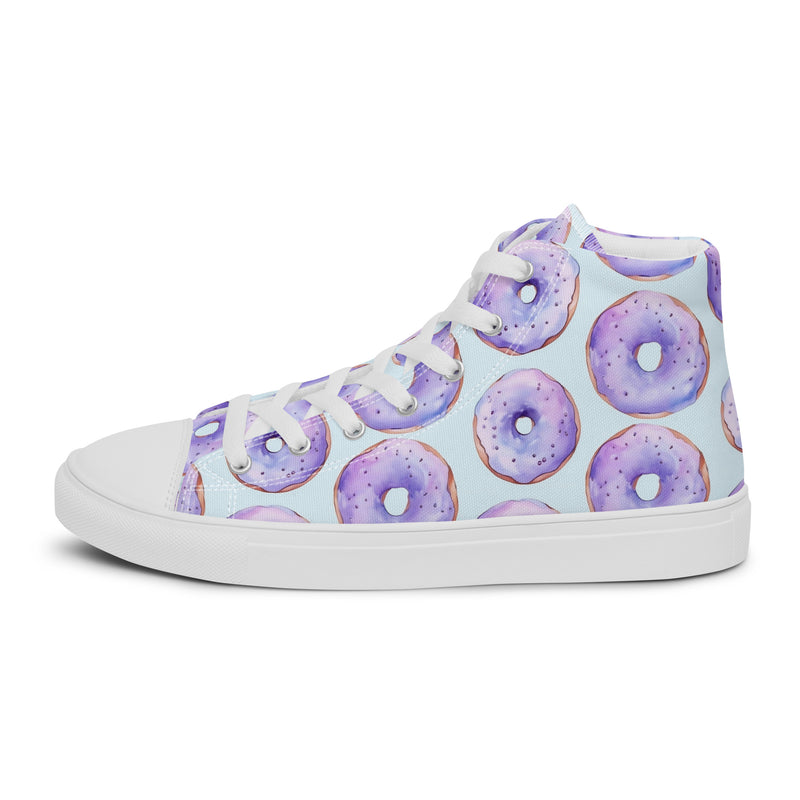 Purple Donut High Top #125 - Sole Detail | HA!LO Canvas Sneakers