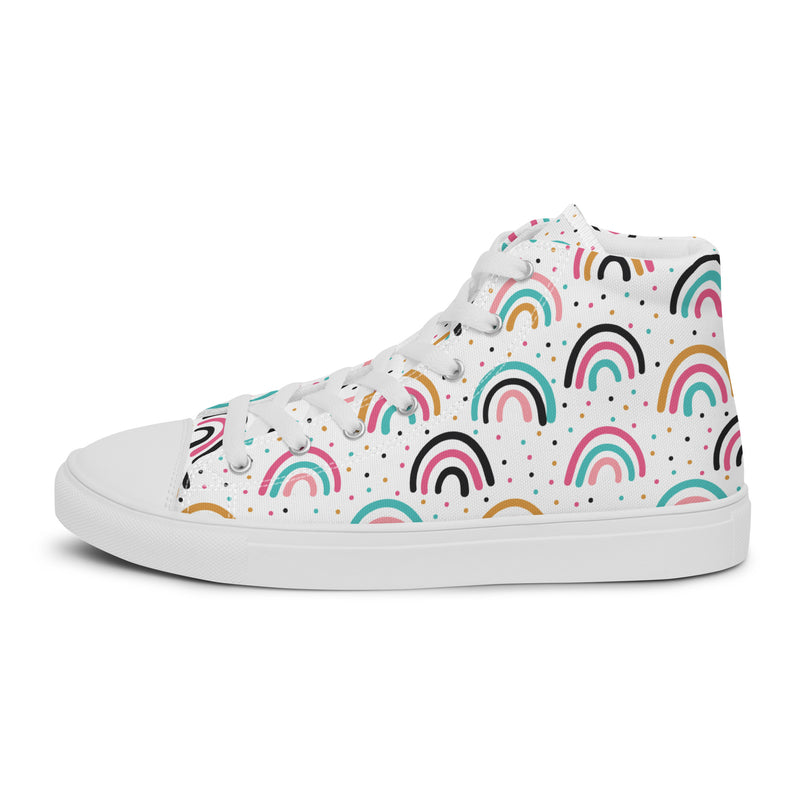 Rainbow Arch High Top #131 - Sole Detail | HA!LO Canvas Sneakers