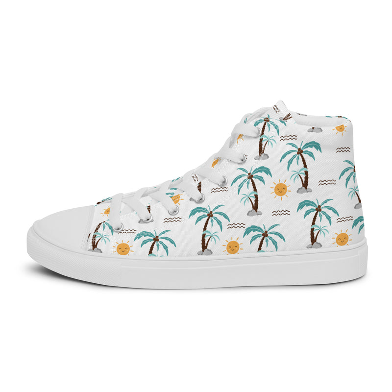 Palm Tree High Top #148 - Sole Detail | HA!LO Canvas Sneakers