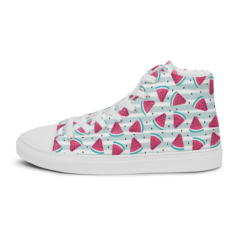 Watermelon Slice High Top #150 - Sole Detail | HA!LO Canvas Sneakers