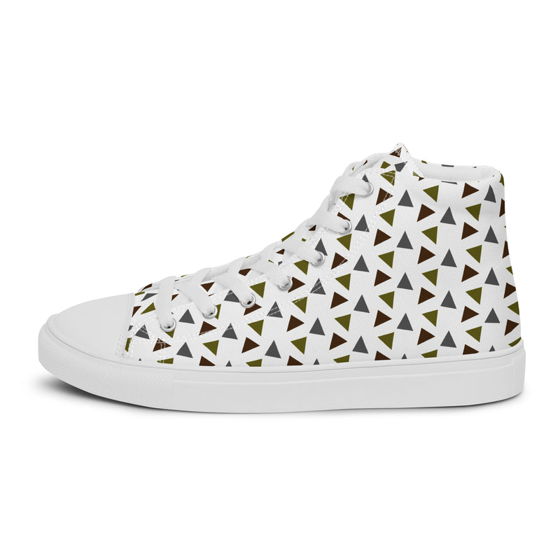 Gold Triangle High Top #158 - Sole Detail | HA!LO Canvas Sneakers