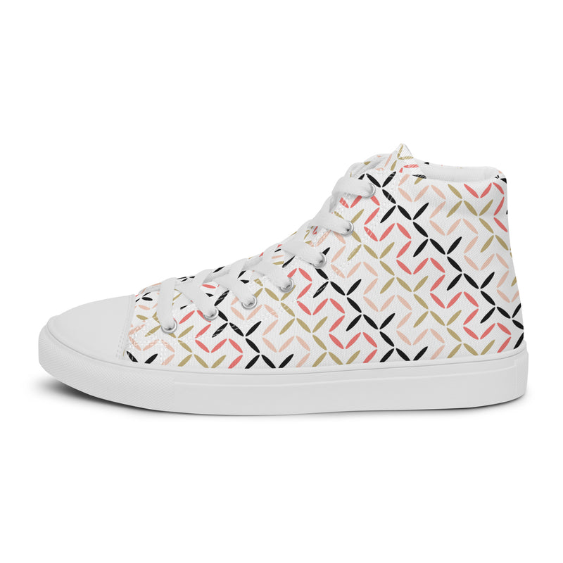 Geometric Arrow High Top #175 - Sole Detail | HA!LO Canvas Sneakers
