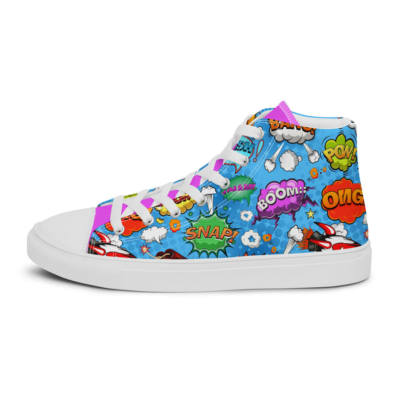 Comic Pop High Top #215 - Sole Detail | HA!LO Canvas Sneakers
