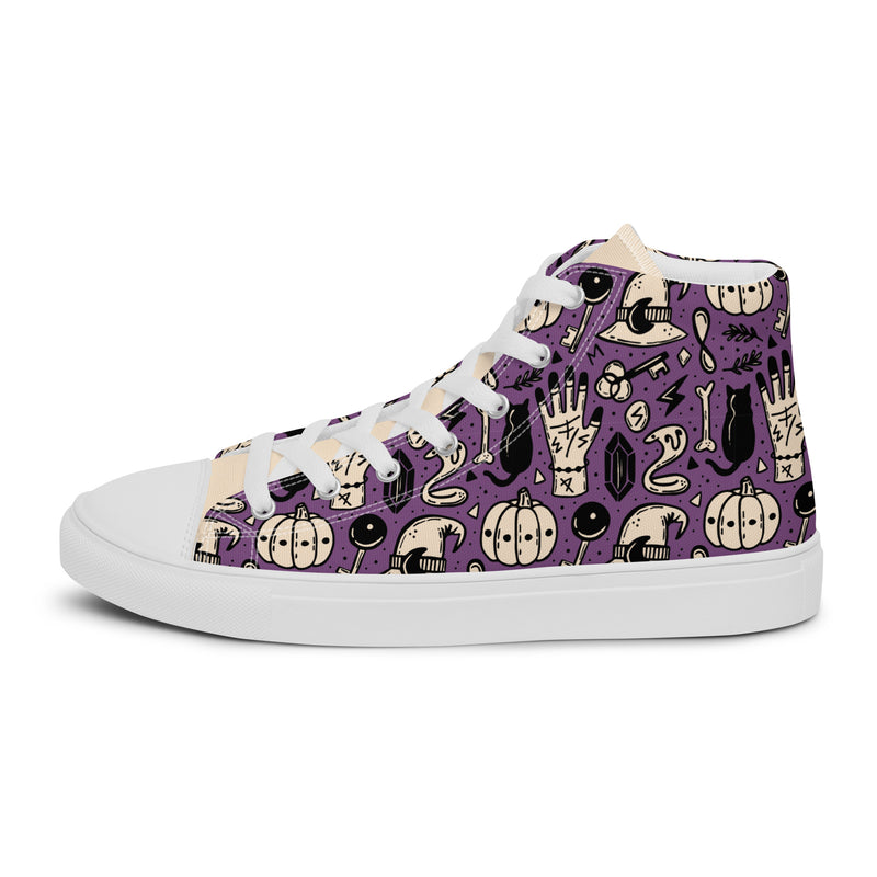 Purple Pumpkin High Top #230 - Sole Detail | HA!LO Canvas Sneakers