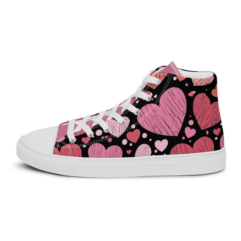 Heart Collage High Top #263 - Sole Detail | HA!LO Canvas Sneakers