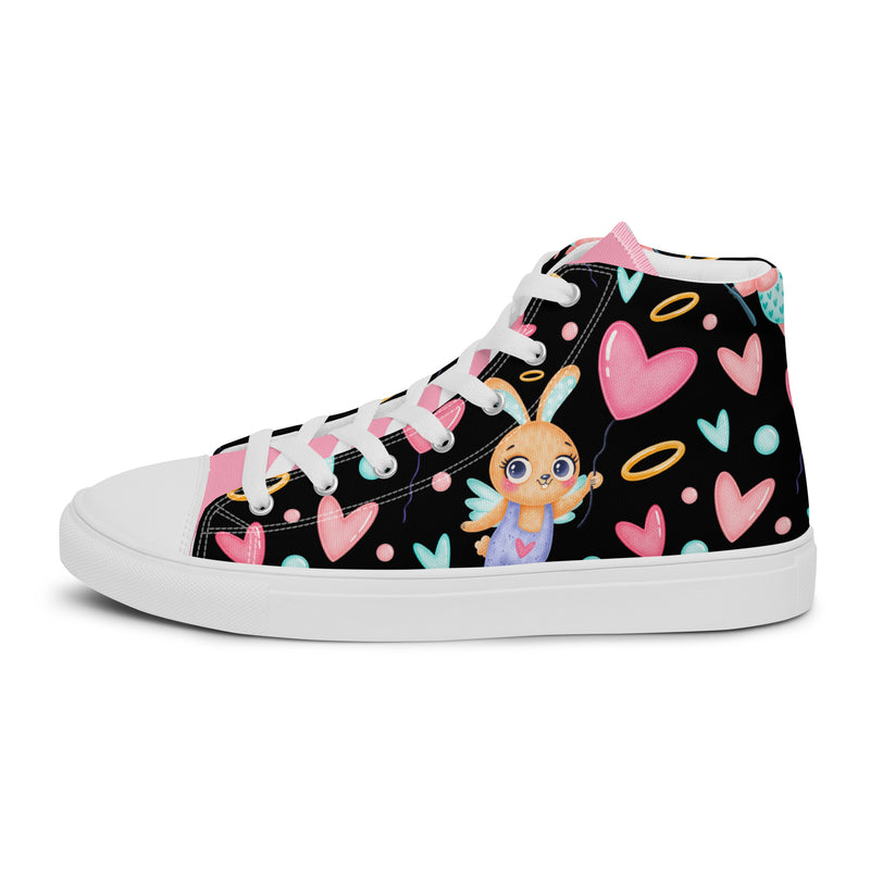 Cupid Heart High Top #268 - Sole Detail | HA!LO Canvas Sneakers