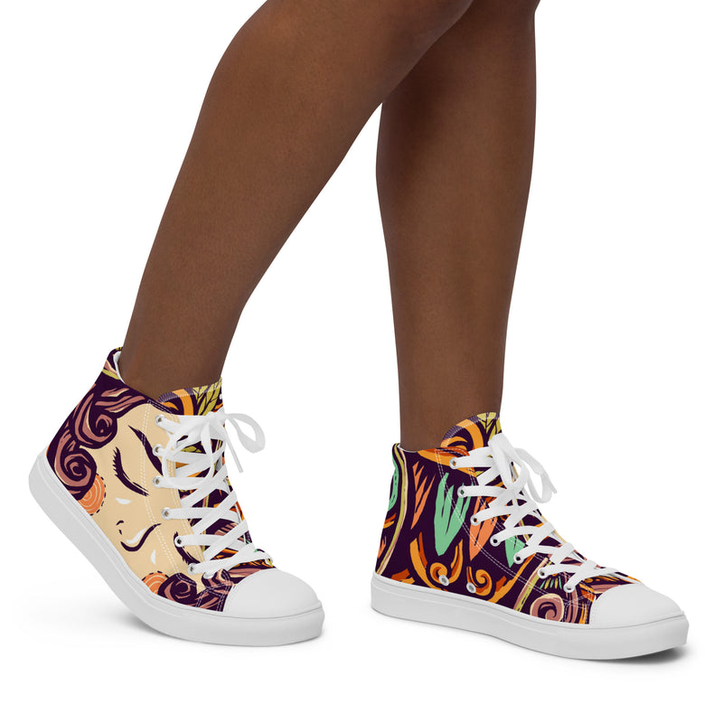 Rainbow Pride High Top #46 - Opposite Side | HA!LO Canvas Sneakers