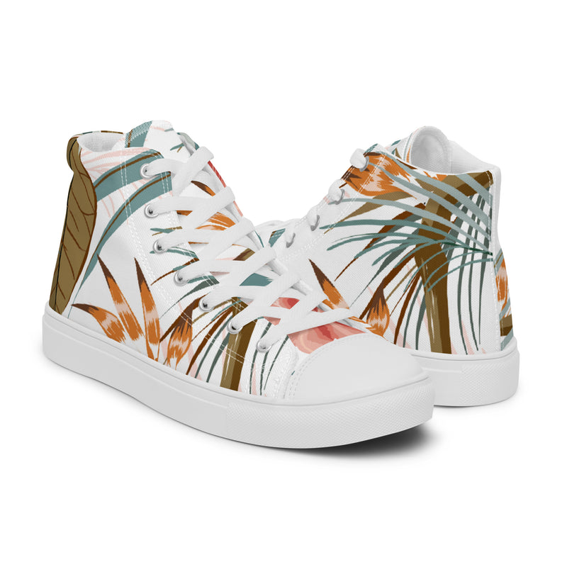 Autumn Fern High Top #65 - Top Down View | HA!LO Canvas Sneakers