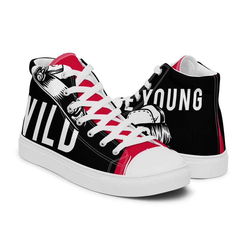 Wild Young High Top #71 - Top Down View | HA!LO Canvas Sneakers