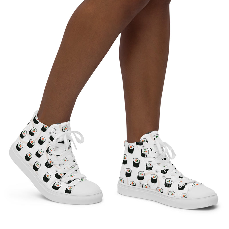 Sushi Roll High Top #124 - Opposite Side | HA!LO Canvas Sneakers