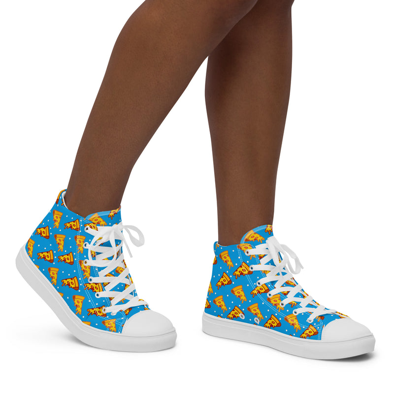 Pizza Party High Top #198 - Opposite Side | HA!LO Canvas Sneakers