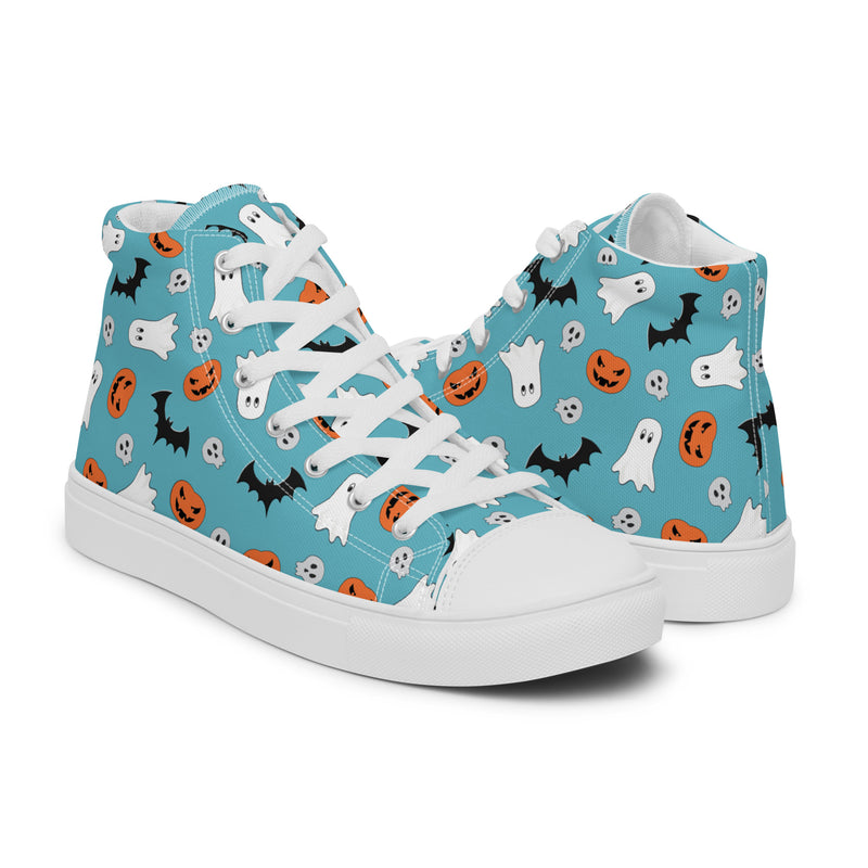 Halloween Cute High Top #231 - Top Down View | HA!LO Canvas Sneakers