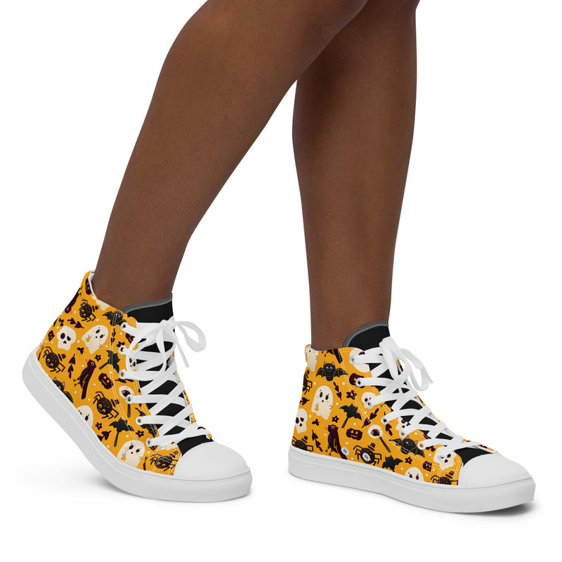 Halloween Cat High Top #235 - Opposite Side | HA!LO Canvas Sneakers