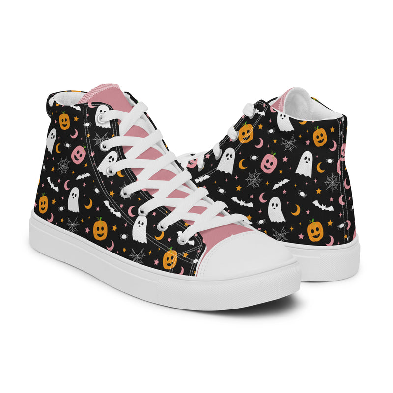 Dark Halloween High Top #236 - Top Down View | HA!LO Canvas Sneakers