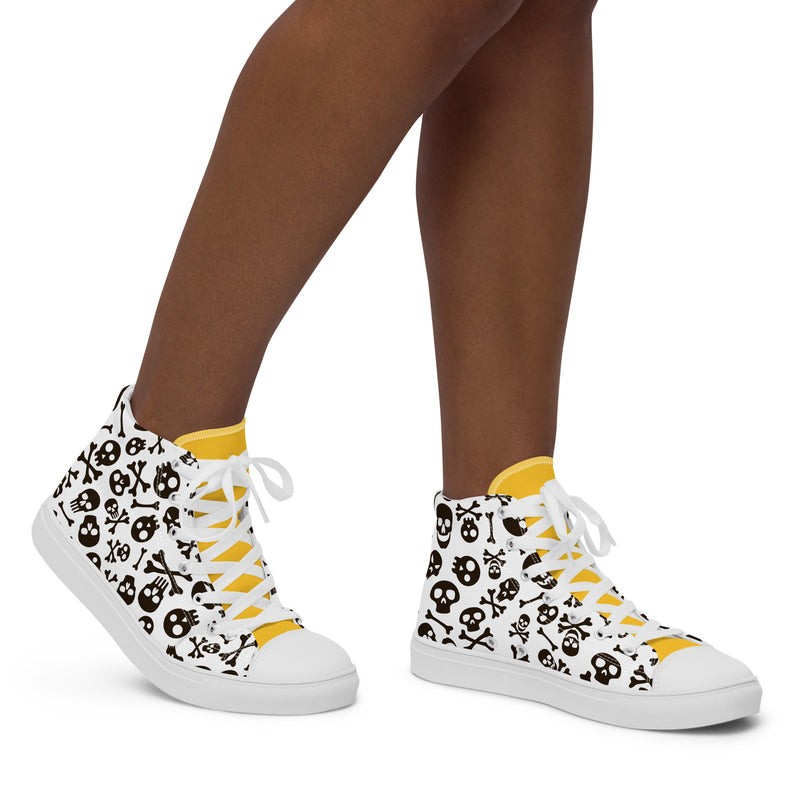 Skull Candy High Top #234 - Opposite Side | HA!LO Canvas Sneakers
