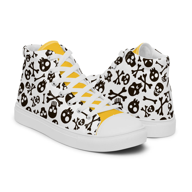 Skull Candy High Top #234 - Lifestyle Shot | HA!LO Canvas Sneakers