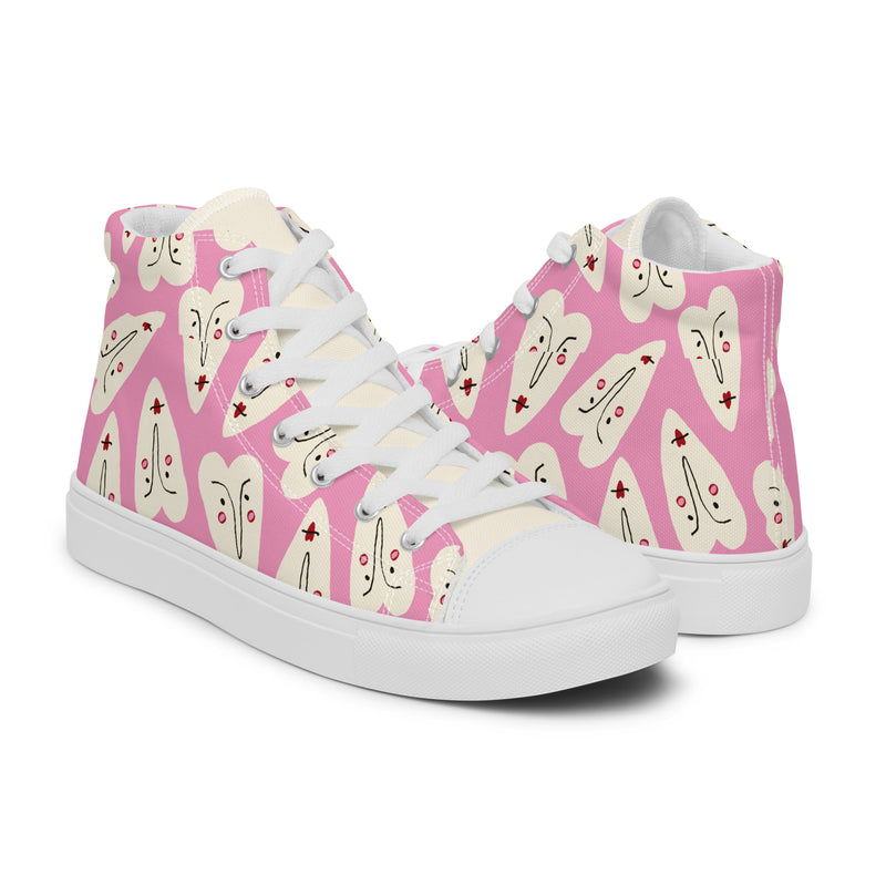 Champagne Toast High Top #265 - Top Down View | HA!LO Canvas Sneakers