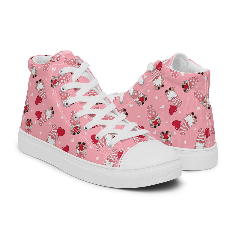 Heart Balloon High Top #272 - Top Down View | HA!LO Canvas Sneakers