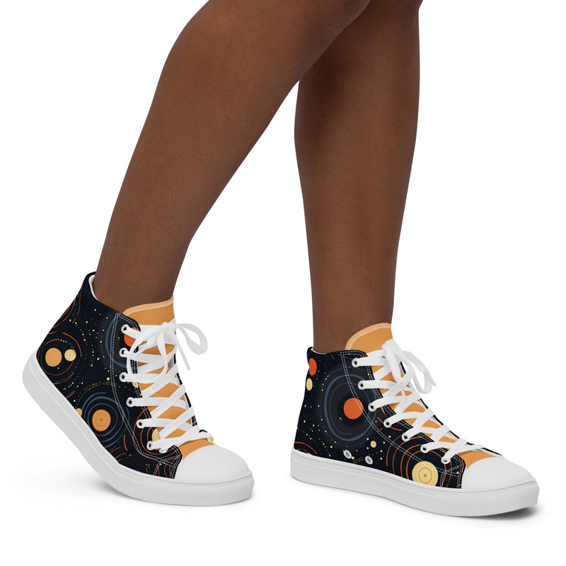 HA!LO Celestial Gold #340 — Women’s Canvas High Top