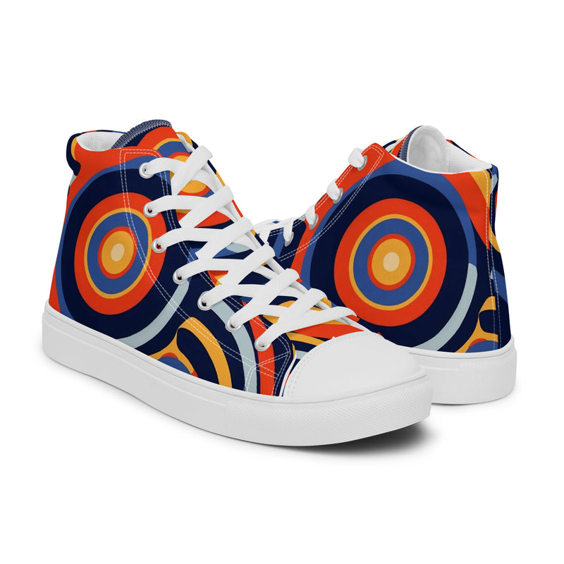 HA!LO Bold Retro #342 — Women’s Canvas High Top