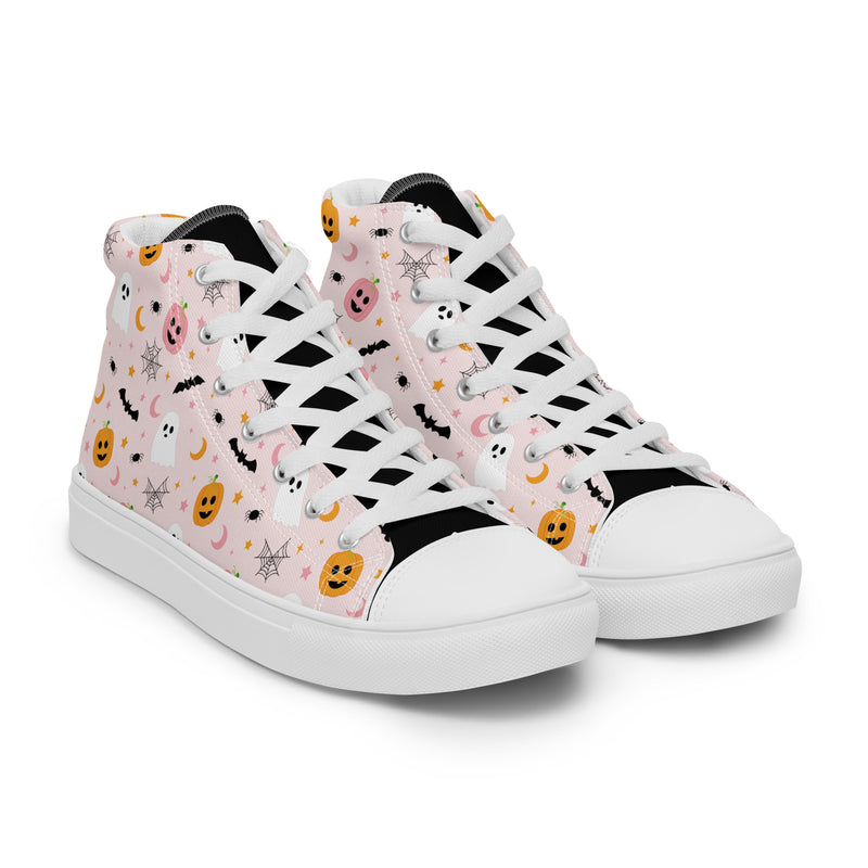 Halloween Candy High Top #238 - Front View | HA!LO Canvas Sneakers