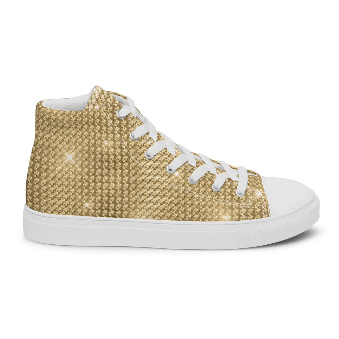 Women’s High Top Gold Sneakers 327 - ShipSneakers.com